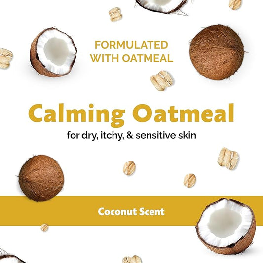Oatmeal Shampoo for Dogs - 1 Gallon Dog Shampoo Champu para Perros & Conditioner Concentrate Professional Grooming - 1 Gallon Sensitive Hypoallergenic Dogs Shampoos, Oatmeal Puppy Shampoos
