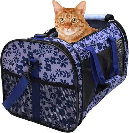 Soft-Sided Kennel Pet Carrier for Small Dogs, Cats, Puppy, Airline Approved Cat Carriers Dog Carrier Collapsible, Travel Handbag & Car Seat