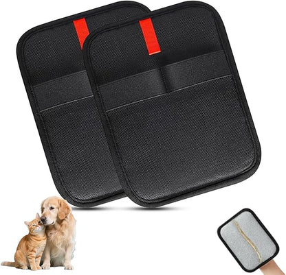 Pet Hair Removal Glove,Reusable Electrostatic Pet Hair Remover Glove,Washable Grooming Tool for Cats, Dogs, Furniture, Car Seats, & Carpets(2 Piece)