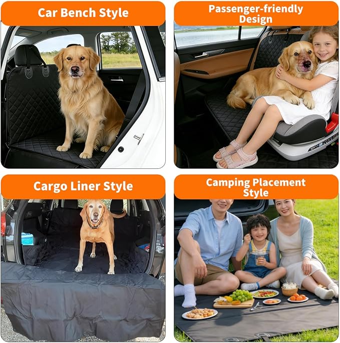 CBBPET Dog Car Seat Covers (Extra-Long Style)