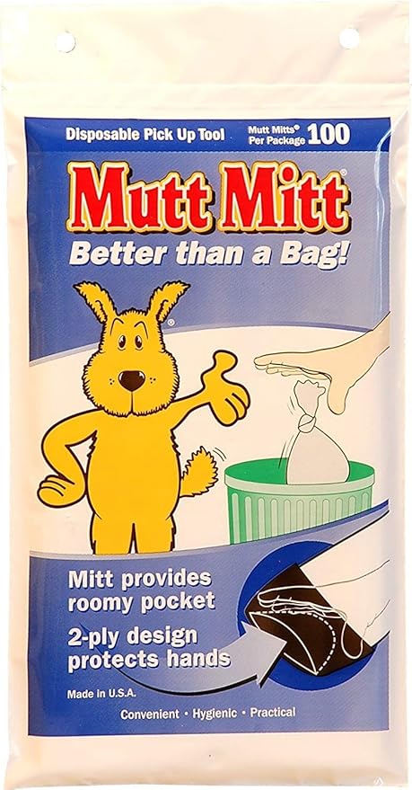 Mutt Mitt Dog Waste Pick Up Bag, 100-Count