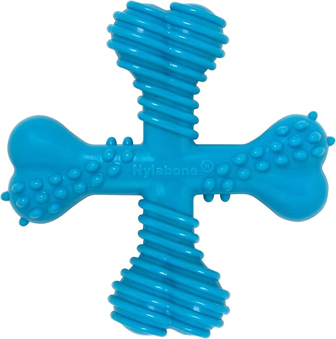 Nylabone Comfort Hold X-Bone Power Chew Toy for Dogs, Dog Toys for Aggressive Chewers, Beef Flavor, Small - Up to 25 lbs, 1 Count