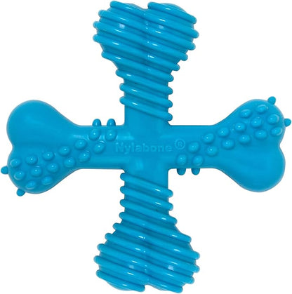 Nylabone Comfort Hold X-Bone Power Chew Toy for Dogs, Dog Toys for Aggressive Chewers, Beef Flavor, Small - Up to 25 lbs, 1 Count