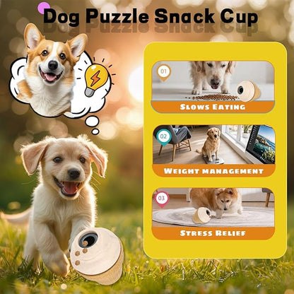 Interactive Dog Toys for Aggressive Chewers, Frozen Indestructible Chew Toy with Treat Dispenser & Chew Rings, Long-Lasting Mental Enrichment & Dental Chewing Toy for Medium Small Dogs
