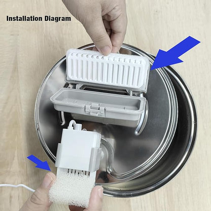 Cat Water Fountain Filters,Replacement Filter for 108oz/3.2L Cat Fountain,10 Packs Filters & 2 Sponges Set for Stainless Steel Pet Water Fountain (Model:PET-HS001-US)