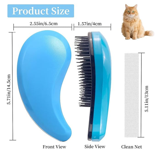 Cat Brush for Shedding - Perfect Grooming Tool for Long-Haired Cats | Deshedding & Hair Remover for Indoor Pets