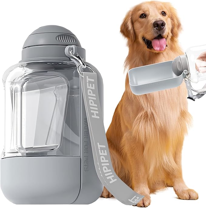 Portable Dog Water Bottle, Leak-Proof Travel Bowl for Large Dogs, Foldable Pet Water Dispenser for Hiking, Camping, Walking Essentials