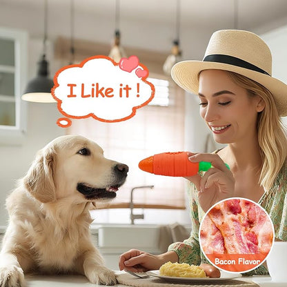 Tough Dog Toys for Aggressive Chewers with Squeaky, Indestructible Dog Chew Toys for Medium and Large Breeds to Keep Them Busy, Interactive Durable Dog Toy