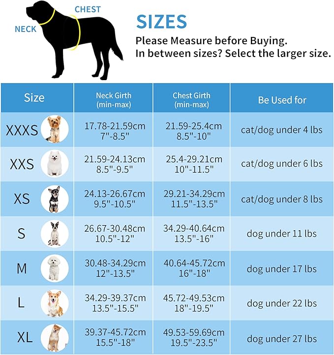 AIITLE Easy Walk Dog Harness and Leash Set - Pet Supply No Pull, Step in Adjustable Dog Harness with Padded Vest, Dog Harness No Choke Over, Easy to Put on Medium Dogs Pure Blue L