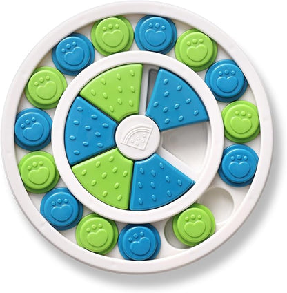 Smart Paws Level 2 Interactive Pet Puzzle Toys for Dogs and Cats - Mental Stimulation Treat Dispenser, Slow Feeder, and Enrichment Game Pets