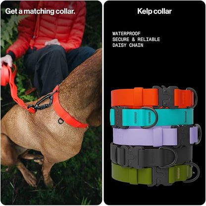 Säker Kelp™ Waterproof Dog Leash – Heavy Duty, Odor-Proof, Adjustable 4–6 ft Long Dog Leash with Twist-Lock Carabiner, 3 Traffic Handles, Hands-Free Option, Aluminum Hardware