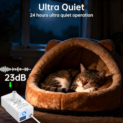 Cat Water Fountain Pump for 50oz, 95oz Fountain, Ultra Quiet, USB Cable, LED Light and 6 Pack Pet Fountain Filters