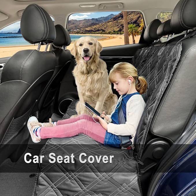 nanbowang Dog Car Seat Cover 54 Inch Protector Waterproof Scratchproof Nonslip Hammock for Dogs
