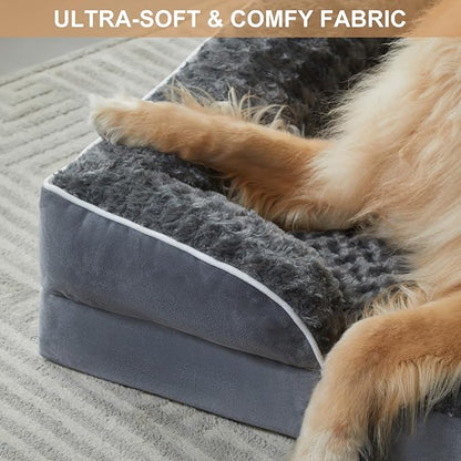 WNPETHOME Dog Beds for Large Sized Dogs, Washable Orthopedic Dog Couch Sofa Bed with Waterproof Lining & Non-Skid Bottom for Pet Sleeping