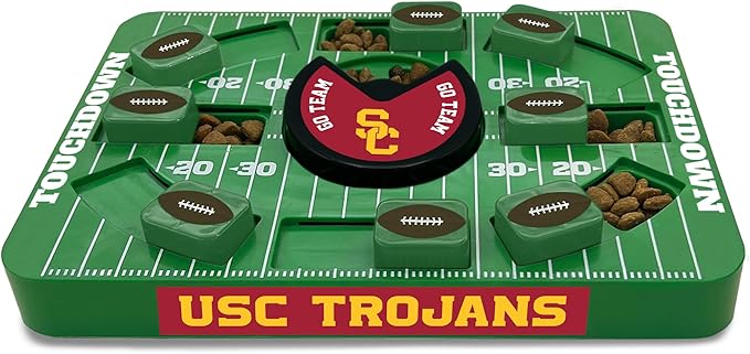 Pets First USC NCAA Large Puzzle Toy - Interactive Dog Treat & Slow Feeding Toy