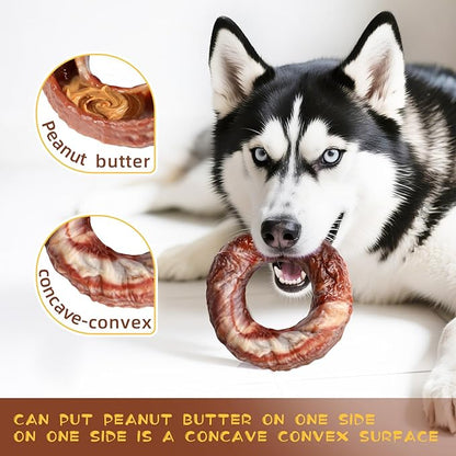 Durable Dog Chew Toy for Aggressive Chewers,Indestructible Dog Toy for Small/Medium/Large Dogs-Tough Nylon Chicken Leg Toy for Teeth Cleaning and Training