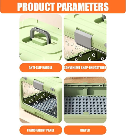 Foldable Pet Carrier with Anti Pee Layer and Spacious Inside for Comfort Compact Pet Carrier