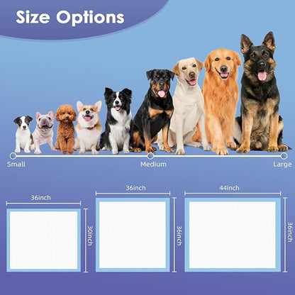 Extra Large Puppy Pee Pads, 36"x44" 30 Counts Pee Pads for Dogs XL, Puppy Pads Super Absorbent & Leak-Proof, Jumbo Disposable Training Pads, Wee Wee Pads for Dogs, Potty Pads, Doggy Pads