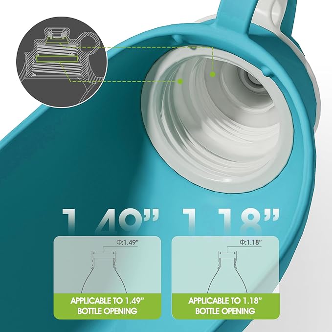 SUPERDESIGN Dog Water Bottle, Portable Dog Water Bottle for Small to Large Dogs, Leak Proof Dog Travel Water Bottle, Small Leaf Travel Water Bowl for Dogs and Dog Walking Accessories (19.6OZ, Blue)