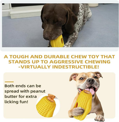 Frozen Treat Dog Toy - Freezable Coffee Wood Chew Toy for Aggressive Chewers - Natural Anxiety Relief & Slow Feeder