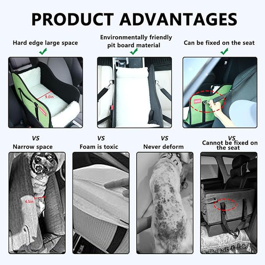 Center Console Dog Car Seat,Console Dog Car Seats for Small Dogs Pet & Cat