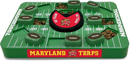 Pets First NCAA Maryland Large Puzzle Toy - Interactive Treat and Slow Feeding Toy for Dogs, New Large Size