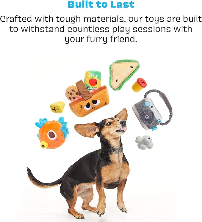 Barkbox BARK A Squeaky Meat -a-Ball Scented Rip & Reveal Dog Toy for Aggressive Chewers - Medium