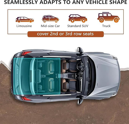 fidozen Universal Cargo Liner for SUV – Waterproof Dog Trunk Mat, Non-Slip Back Seat Protector, Car Bed Cover, Pet Barrier, Rear Liner Accessories for Trucks & Sedans, Universal Fit Trunk Cover