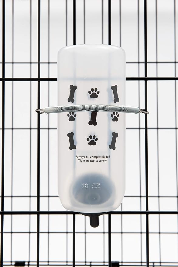 Lixit Water Bottles for Small Dogs (16oz Bones), Clear (SDW16 Bones)