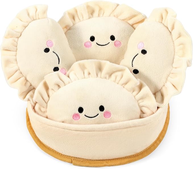 Dog Squeaky Toys, 5-Pack Interactive Dogs Toy, Stuffed Dogs Chew Toys, Durable Treat Dispending Dog Plush Toy for All Breed