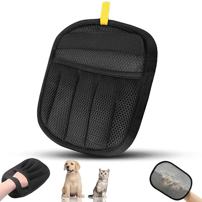 Pet Hair Removal Glove for Dogs and Cats, 1PCS Upgrade Reusable Electrostatic Gloves for Deshedding, Washable Cat Grooming Brush Five-Finger Magic Gloves for Clothing Carpet Sofa Car Seat