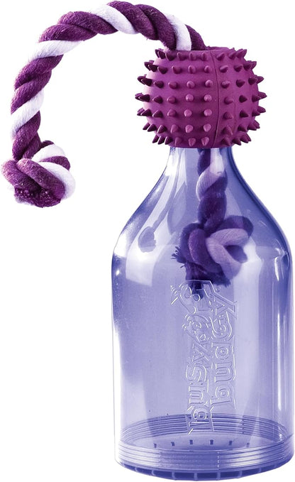 PetSafe Busy Buddy Tug-A-Jug - BPA-Free Refillable Treat Holder for Heavy Aggressive Chewers - Multi-Sensory Stimulation to Relieve Boredom, Encourage Play & Slow Down Eating - Medium/Large
