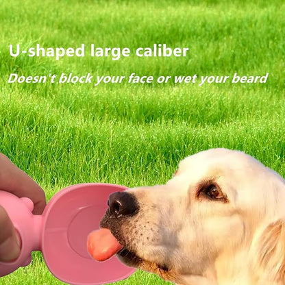 Outdoor Dog Water Bottle Dispenser Food Container- Leak Proof for Portable Dogs Water Dispenser, Outdoor Drink Bottles for Dog, Cat, Puppy, Pet, Essential Items for Dog Travel, Walking, Hiking