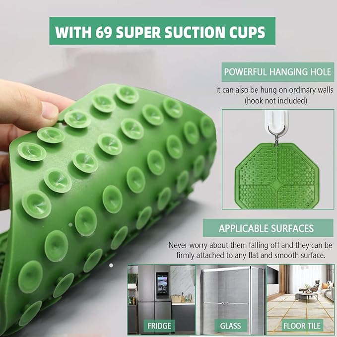 Excellent Slow Feeder Dog Bowl, prevent bloat or choking, Fun Alternative Dog Slow Feeding Bowl for Small Medium Size Dogs,dog food slow feeder bowl/licking mat set(Green Set)