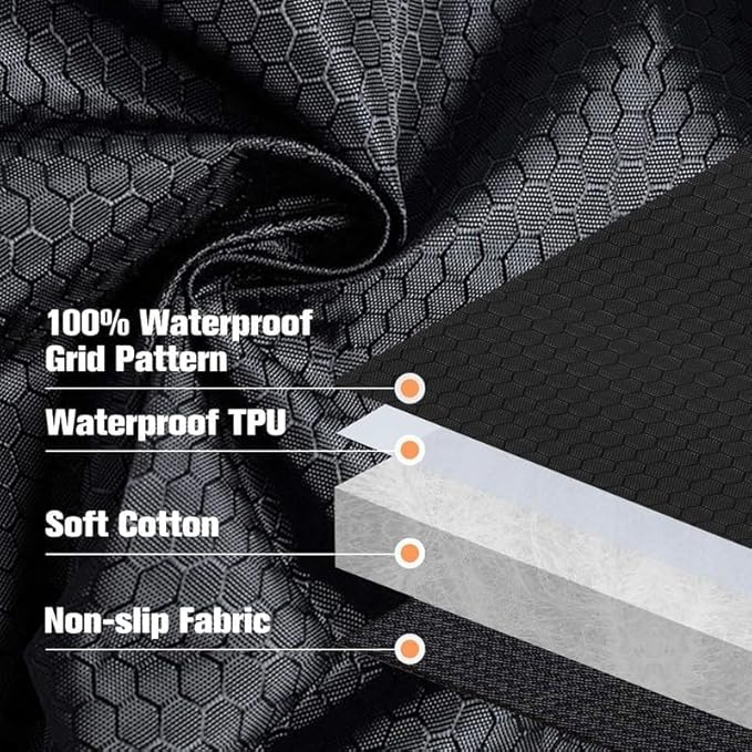 PETICON Dog Car Seat Covers, Full Protection Front Seat Car Cover for Cars and Nonslip Durable Pet Back Seat Bench Covers for Trucks, SUVs, Jeep, Bundle