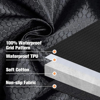 PETICON Dog Car Seat Covers, Full Protection Front Seat Car Cover for Cars and Nonslip Durable Pet Back Seat Bench Covers for Trucks, SUVs, Jeep, Bundle