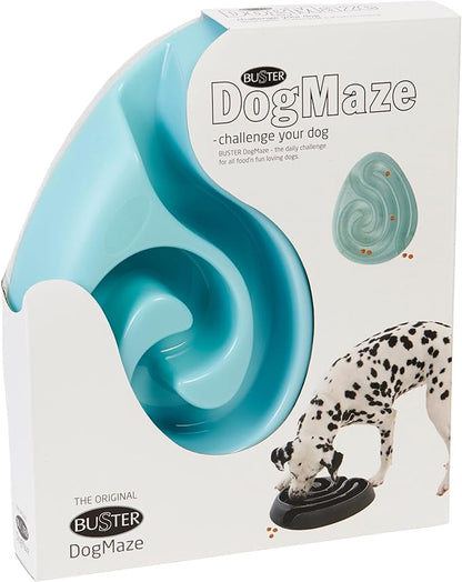Kruuse Buster DogMaze Blue Bowl – Non-Toxic Interactive Slow Feeder for Better Digestion & Energy
