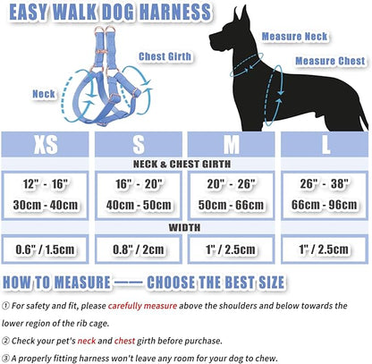 Soft Leather No Pull Dog Harness - Adjustable Step in Dog Harness with Rose Gold Heavy Duty Metal Buckle, Freedom Nylon Dog Halter Vests for Small Medium Large Dogs Easy Walking Training (Purple,S)