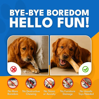 Set 3 of Coffee Wood Dog Chew Toy – Coffee Chew Stick for Large Dogs - Teeth Cleaning & Stress Relief – Safe, Durable & Eco-Friendly Dog Chew Toy (Large - Over 55 lbs)