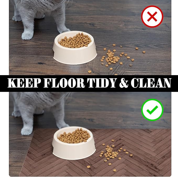 Dog Food Mats for Floors Absorbent, Pet Cat Food Mat - Quick Dry Dog Bowl Mats for Food and Water, Eco-Friendly Pet Supplies