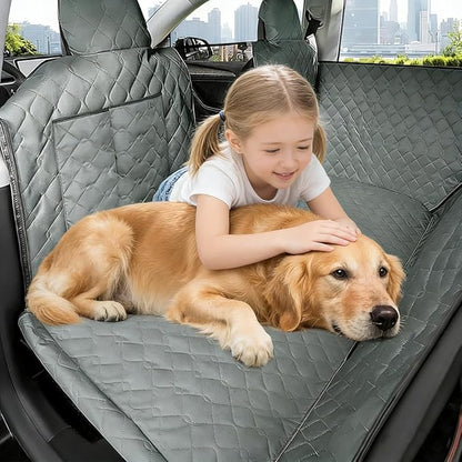 BEERTE Dog Car Seat Cover Fit for Toyota Corolla 2020-2026 Oxford Waterproof Scratchproof Dog Car Seat Cover for Back Seat Pet Seat Cover for Dogs Car Hammock with Mesh Window (Black Green)