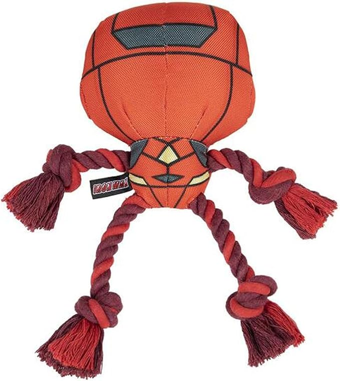 CERD LIFE'S LITTLE MOMENTS - Iron Man Rope Toy for Medium and Big Dogs - Indestructible, Tough Dog Toy - Official Marvel Licensed