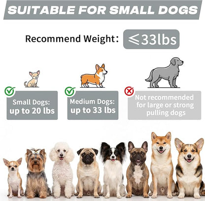 Retractable Dog Leash with USB Rechargeable Flashlight for Night Walks, 16FT Automatic Telescopic Tractor Dog Leash for Small and Medium Dogs, Grey