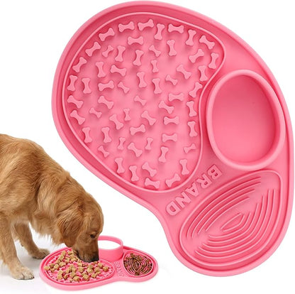 Ceenna Lick Mat for Dogs and Cats Silicone Snuffle Mat Slow Feeder Lick Pat Easy Clean Pet Slow Feeder Anxiety Relief Dog Slowing Feeders Licks Pat Feeding Mats for Pet Training Mats (Classic)