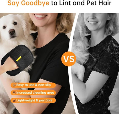 3PCS Pet Hair Removal Glove,Electrostatic Pet Hair Removal Gloves,Reusable Cat & Dog Hair Remover （3PCS）