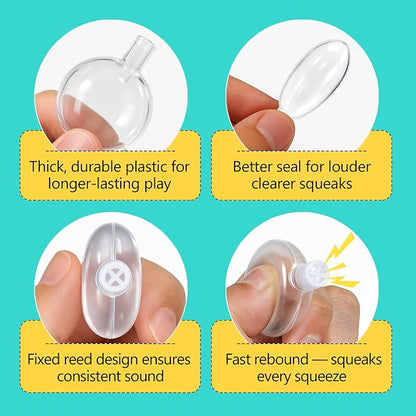 Squeakers for Dog Toys - 50 Pack Replacement Dog Toy Squeakers (5 Sizes Mixed)