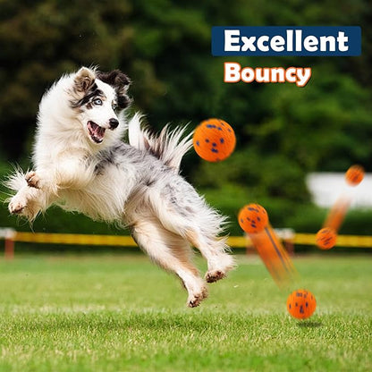 Dog Balls Indestructible Tennis for Dogs Durable Bouncy Dog Toy for Aggressive Chewers Interactive Dog Toys for Water Toy Fetch Balls 2 Pack