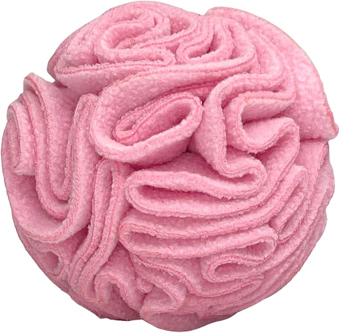 Glory To Dog Puppy and Small Breed Snuffle Interactive Foraging Dog Puzzle Ball Toy Pink