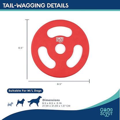 Scout Tugg Frisbee - Dog Toy for Tugging, Chewing & Fetch - Aggressive Chew Toy for Medium & Large Dogs