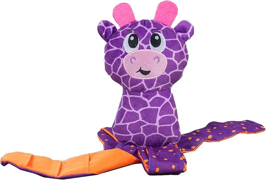 Outward Hound by Nina Ottosson Silly Legz Interactive Plush Dog Puzzle Dog Enrichment Toys, Plush, Floppy, Long, Giraffe, Purple